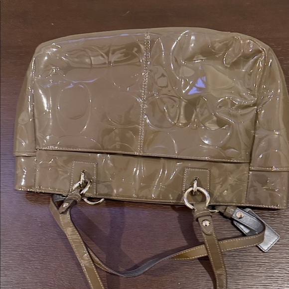 Coach Shiny GRAY Shoulder Bag - Picture 2 of 4